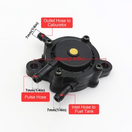 Strongthium Fuel Pump with Filter & Hose for Kohler Kawasaki Honda Briggs and Stratton Cub Cadet MTD