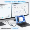 Azhizco Dual HDMI Adapter USB C Hub, Triple Display USB