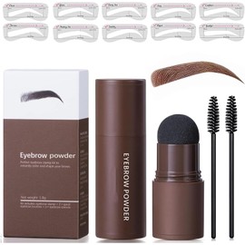 Sello de Cejas Bluemega reutilizable – acabado natural marrón