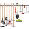 WALMANN All Metal 64 Inch Wall Mount Garden Tool Organizer