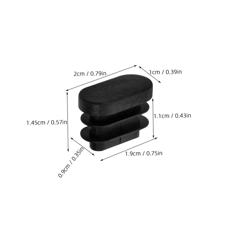 DOITOOL 40Pcs Oval Furniture Leg Caps Durable Non Slip Protectors