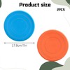 Bansusu Dog Frisbee Toy Set, 2-Pack Non-Toxic Rubber Flying Discs,