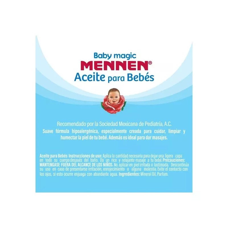 Baby Magic 2 x Mennen Baby Magic Aceite hipoalergénico 200