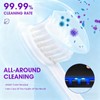 Toothbrush Sterilizer Holder Wall Mounted, USB Rechargeable Automatic Toothpaste Dispenser