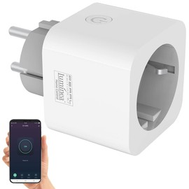 Luminea Home Control WLAN-Steckdose mit Energiekostenmesser, App-, Timer- & Sprachsteuerung