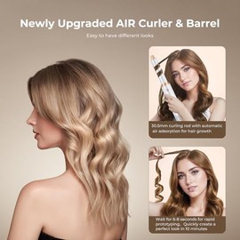 Upgrade Hair Dryer Brush 5 in 1 Blow Dryer Brush, Air Curler Air Curling Wrap Styler, Detachable Hot Air Brush Negative Ion Curling Brush Iron, Hair Styling Tools for Drying Curling Straightening