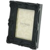 Shabby Chic Ornate Chelsea Swept Photoframe - Matt Black 5"