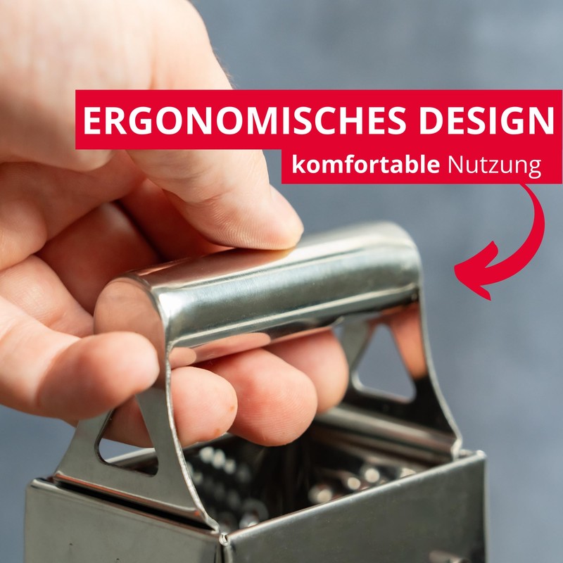 Westmark Grater Quattro, Stainless Steel Silver, 26.4 x 11.5 x