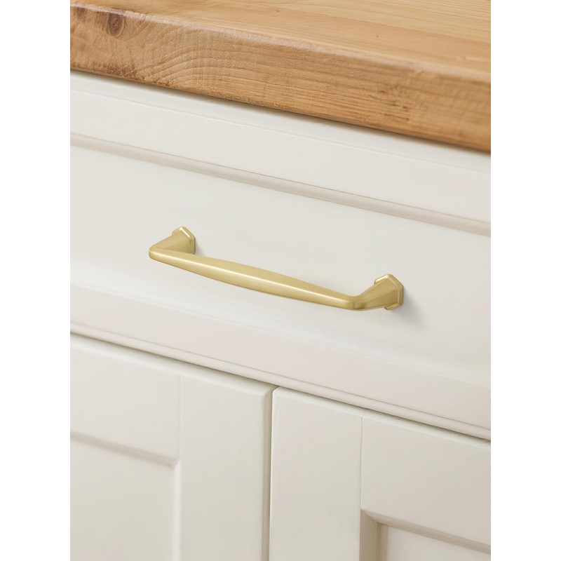 JIASENBAO 5 Pack Gold Cabinet Pulls 5" Hole Center Brushed