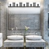 Aipsun 5 Lights Modern Black Vanity Light Up and Down