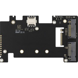 Khadas The M2X Expansion Board is Ultra Thin with M.2 Slots for 4G LTE Modules, NVMe SSDs and an Integrated Nano SIM Slot, Designed for VIM3/VIM3L