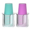 2 Pack Bathroom Cup Dispenser - Countertop 3 oz Bathroom
