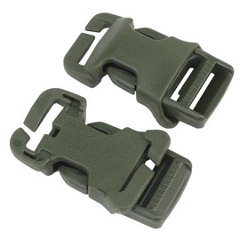 YASHALY 2pcs Tactical Quick-Release Buckles Molle Webbing Buckle Clip Fits Any Chest Rig Or Vest with 2.5cm Buckle, Od, One Size