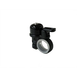 Ogi Industry 22.2-25.4 Bicycle Bell Kodamabel Brass, Black, Made in Japan