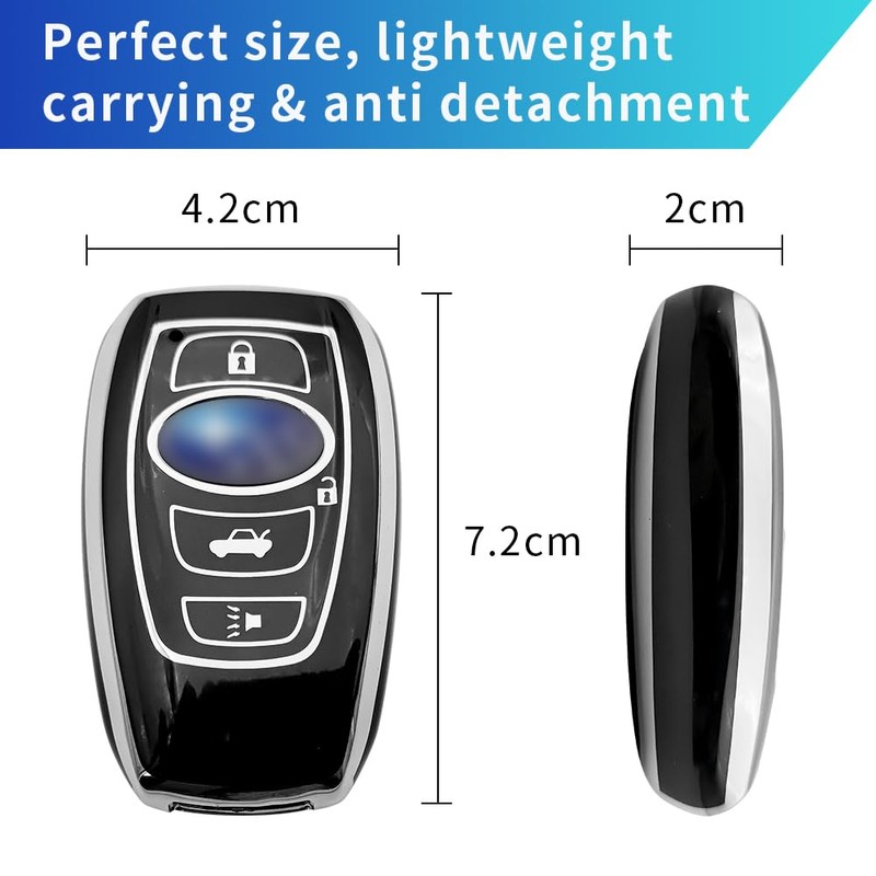 TPU Key Fob Cover for Forester Crosstrek Outback Ascent Legacy,