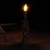 Waldosia 2PCS 1:12 Scale Dollhouse Miniature 12v Powered Candle Lamp