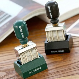 Adjustable Date Stamp Date Stamper for Card Making Digits Roller Stamp Year Month Date Rubber Stamp for DIY Craft Card, A