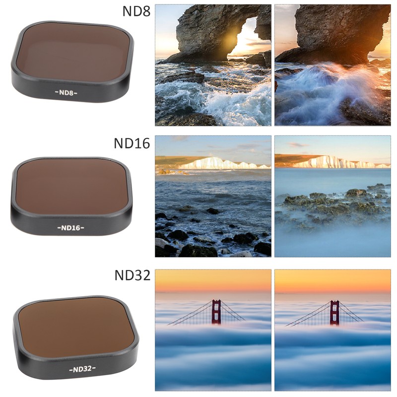 TELESIN Motion Camera Filter Kit ND 8/16/32 Neutral Density Filter