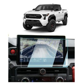 For 2025 Toyota Tacoma Screen Protector - 2024 2025 Tacoma Accessories(Limited/Trailhunter/TRD Pro/TRD Sport/TRD Off-Road) 9H Tempered Glass 14 Inch Touchscreen Anti-Scratch High Sensitivity HD Clear