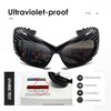 kimorn Wrap Around Sunglasses Womens men Swift Oval Trendy Futuristic