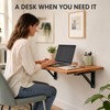 2-Pack Folding Shelf Brackets with 90° Lock & Press-to-Fold Design