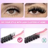 SIISTAS Individual lashes, Cluster Lashes Extensions 546PCS Fluffy Individual Eyelashes