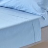 Homescapes 200 Thread Count Ultrasoft - Plain Blue Double Flat