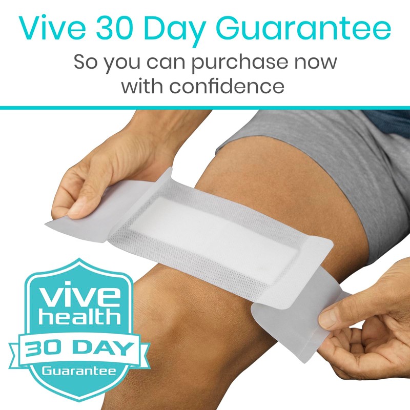 Vive Care Adhesive Border Gauze 4"x10 (15pcs) - Bordered Non-Stick