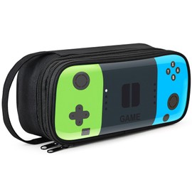 Beaulyn Gamer Pencil Case for Boys - Large Pencil Bag with Compartment, Portable Zipper Gaming Pen Pouch Pencil Box Organizer for School Boy Kids