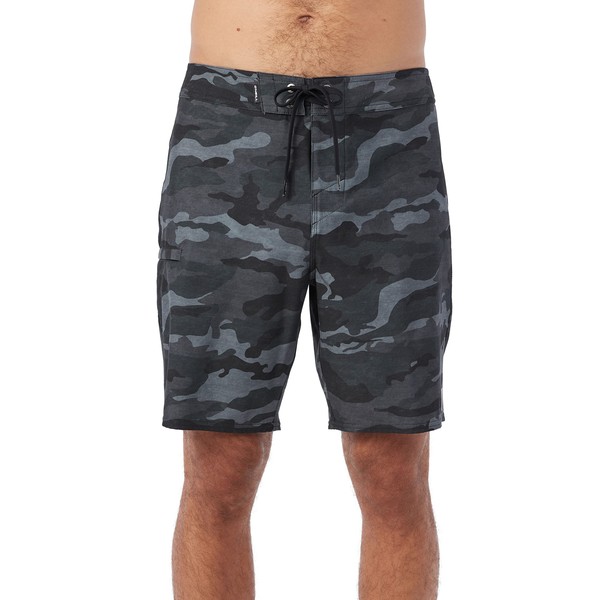O'NEILL Mens Hyperfreak Heat Camo 19 Swim, Black Camo, 30