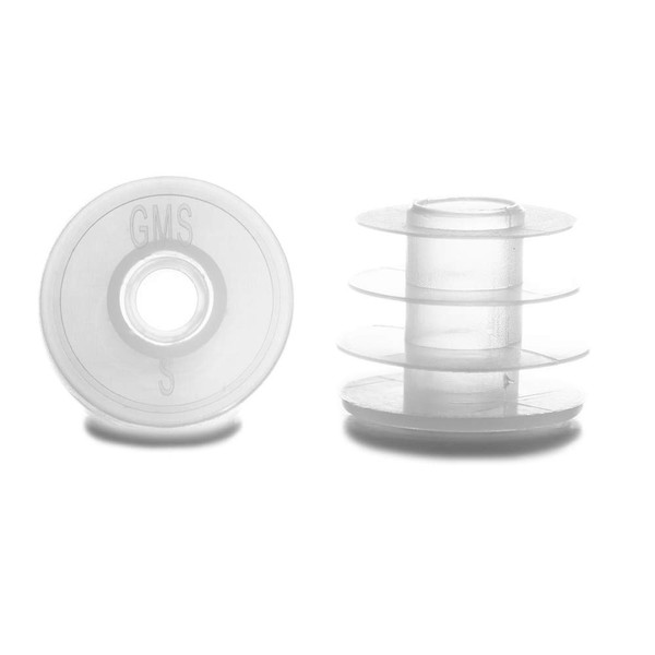 GMS Press in Bottle Adapter Plug for Oral Medication Syringes and Liquid Medication - Reusable BPA Free Plastic - Large, 28mm for 12 and 16 oz Bottles (25 Count)