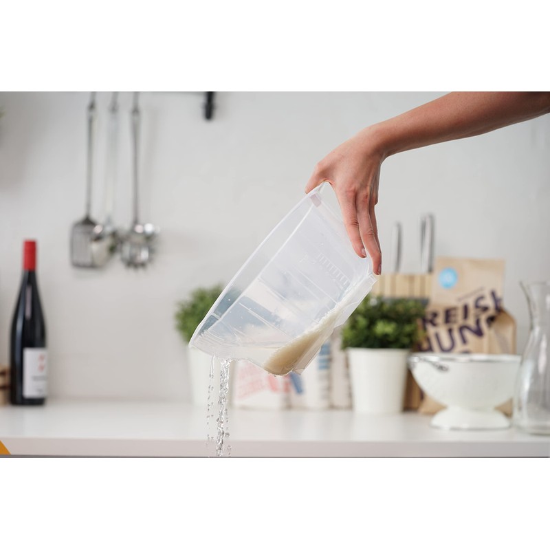 Reishunger Rice Washing Bowl (2L/26cm) for Washing Rice and Vegetables