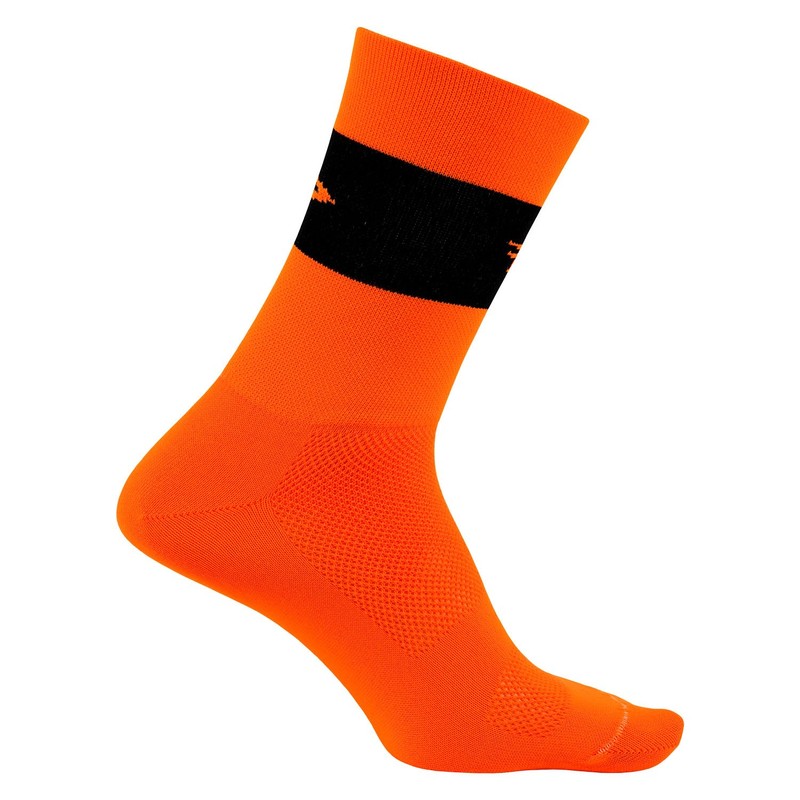 DeFeet Aireator Team Double Cuff Socks, Neon Orange, X-Large