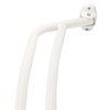 YunNephele Adjustable Curved Double Shower Curtain Rods for Bathroom 45