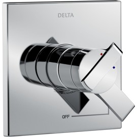 Delta Faucet Ara 17 Series Dual-Function Shower Handle Valve Trim Kit, Chrome T17067 (Valve Not Included)