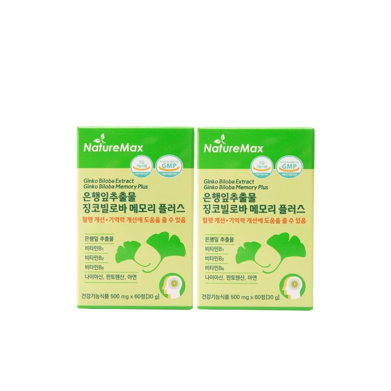 NatureMax Ginkgo Biloba Extract Memory Plus 500mg 60 Tablets /