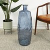 Deco 79 Recycled Glass Handmade Decorative Vase Tall Spanish Bottleneck