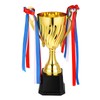 NUOBESTY Gold Award Trophy Cups, Golden Metal Trophies Cup with