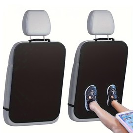 Seat Protector Car Backrest Waterproof Pack of 2 45 x 60 cm Car Seat Protection Back Child Backrest Protection Seat Protector Back Seat Protector Back Car Seat Protector for the Back of Front Seats