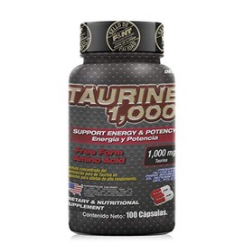 TAURINE 1,000: Fórmula Pura de Taurina en cápsula.