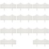 vidaXL White Garden Edging 17 pcs/10 m Border Lawn Edging