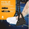 BOOC Complete Set Portable Travel Footrest Adjustable Height Sling Memory