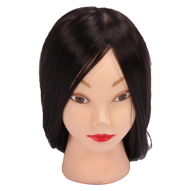 Practice Mannequin Head Novice Hairdressing Training Braiding Doll Head with