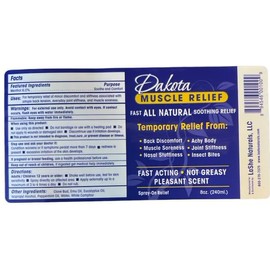 AISZG LaShe Naturals Dakota Muscle Relief 3 oz Roll On