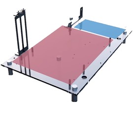 PC Test Bench Open Frame Computer Case DIY PC Case, Support ATX/M‑ATX/ITX Motherboards, Transparent Organic Glass Frame, Rectangular Heat Dissipation Design, Open Computer Case Bracke(ITX)