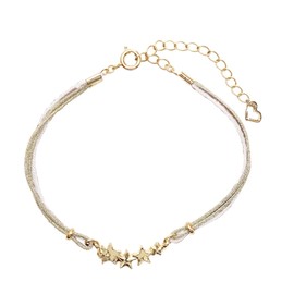 Takumi TAK-09-1 Anti-Static Reduction Star Charm Breath White Wrist Circumference Approx. 5.5 - 7.5 inches (14 - 19 cm)