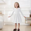 Kionio Toddler Girl Christmas Dress Baby Sweater Dresses Ruffle Ribbed