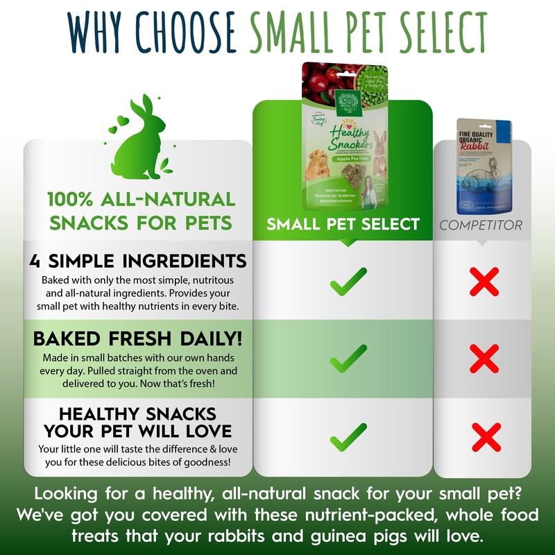 Small Pet Select - Healthy Snackers - Apple Pea Flake,