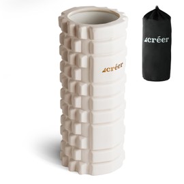 créer Foam Roller Myofascial Roller, Interior-Friendly Original Colors, 17 Colors Available, Massage Roller, Stretch Roller, Myofascial Care, Yoga Roller, w/ Storage Bag / Japanese Manual, White