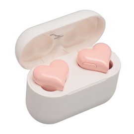 Gugxiom Heart Shaped Earbuds, HiFi Stereo Sound Bluetooth in Ear Headphones, Waterproof Ear Buds with Charging Case & Ear Tips ()